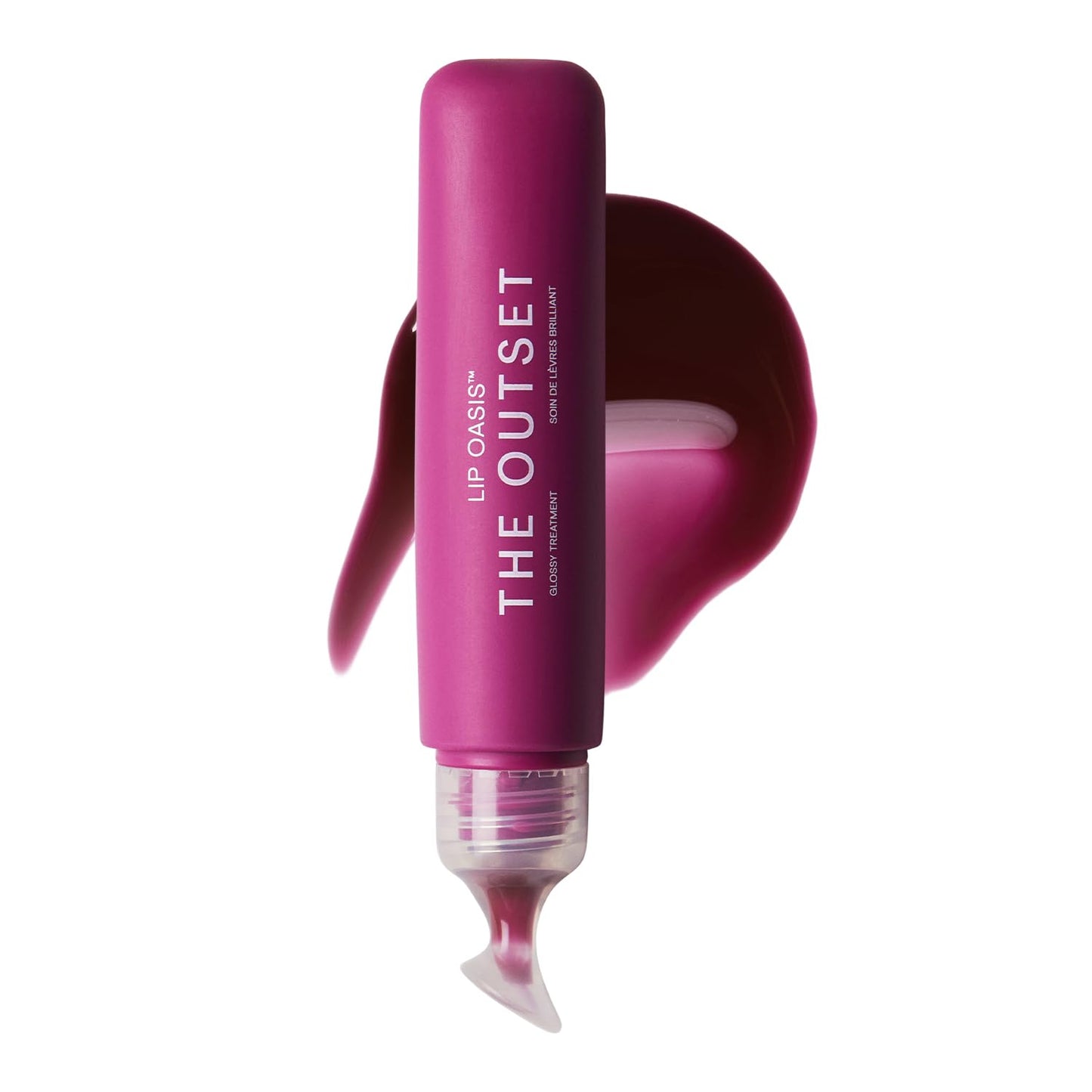 The Outset Lip Oasis Hydrating Lip Balm, Glossy Moisturizing Lip Treatment for Dry, Sensitive Lips, Clean, Vegan & Gluten-Free, Sheer Tint Dune, 0.3 oz