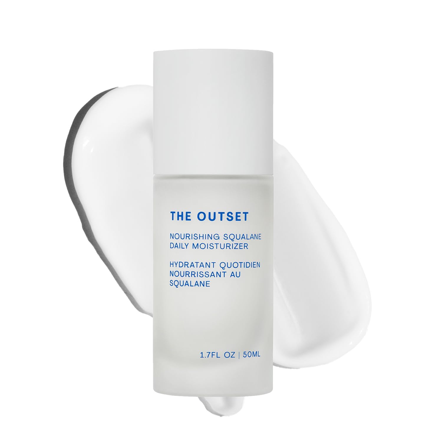 The Outset Squalane Daily Face Moisturizer, Hydrating Barrier Repair Face Cream, Non-Comedogenic, Fragrance-Free, Gluten Free Clean Vegan Facial Moisturizer for Sensitive & All Skin Types – 1.7 fl oz