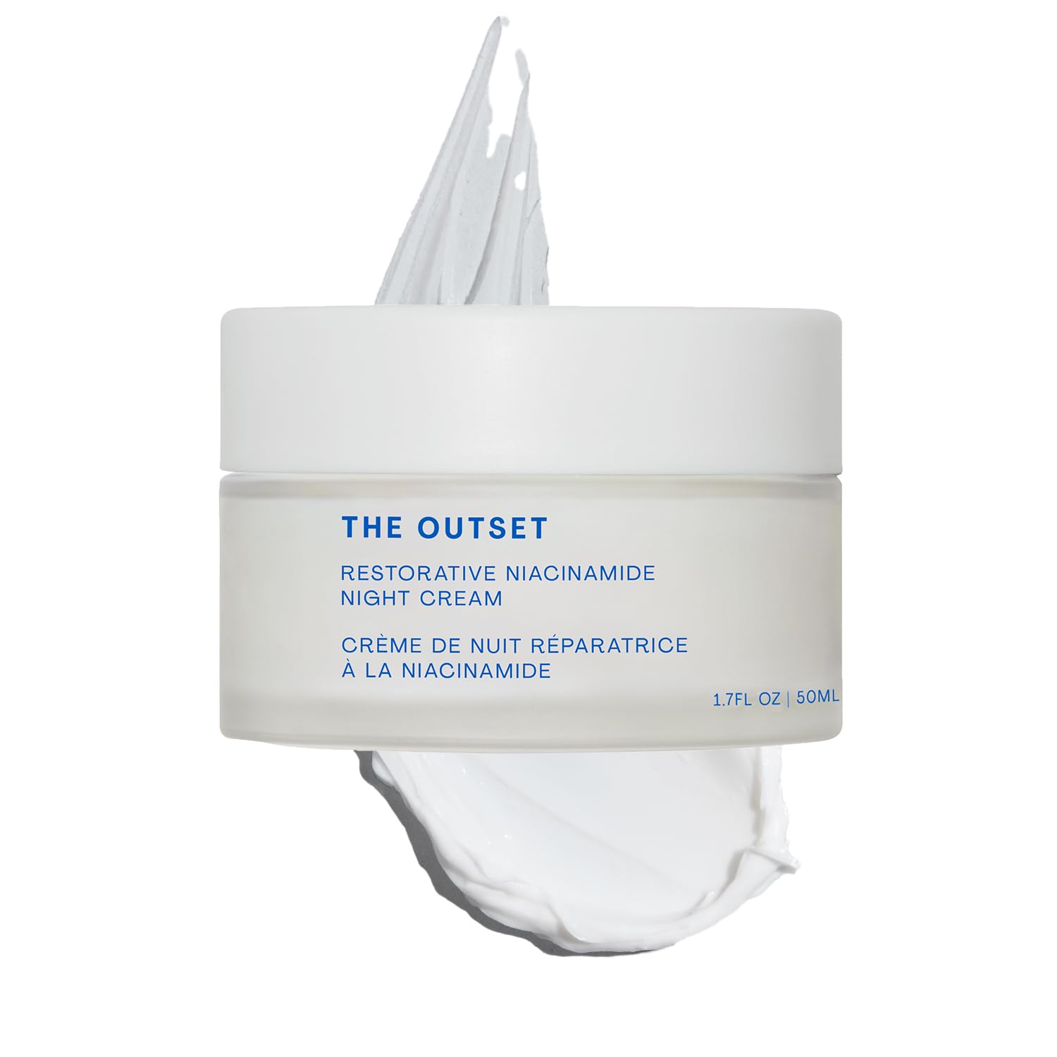 The Outset Niacinamide & Bakuchiol Night Cream, Hydrating Fragrance-Free Moisturizer for All Skin Types & Sensitive Skin - 1.7 fl oz