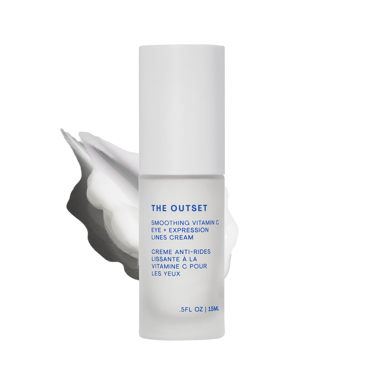 The Outset Vitamin C Eye Cream, Brightening, Hydrating & Wrinkle-Reducing for Fine Lines & Expression Wrinkles, Gentle, Fragrance-Free, Clean, Vegan & Gluten-Free Skincare - 0.5 fl oz