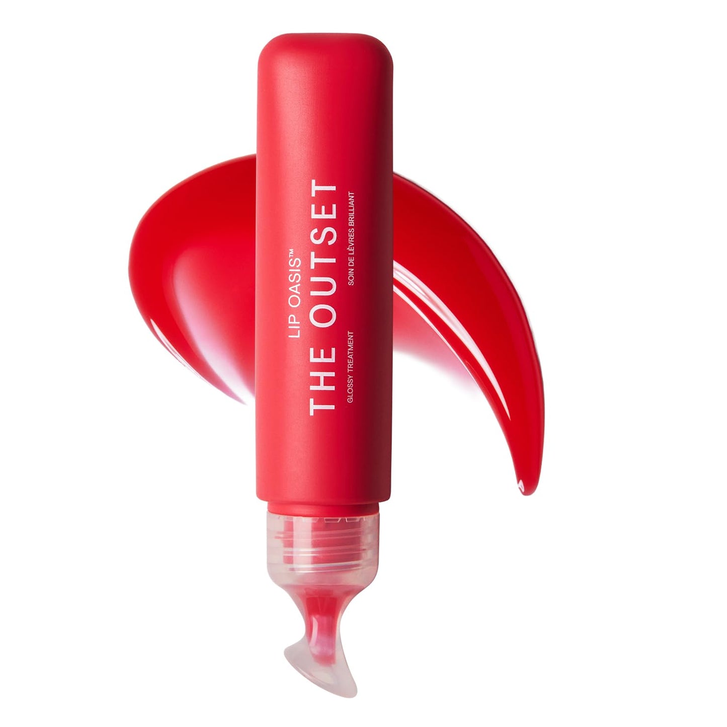 The Outset Lip Oasis Hydrating Lip Balm, Glossy Moisturizing Lip Treatment for Dry, Sensitive Lips, Clean, Vegan & Gluten-Free, Sheer Tint Dune, 0.3 oz