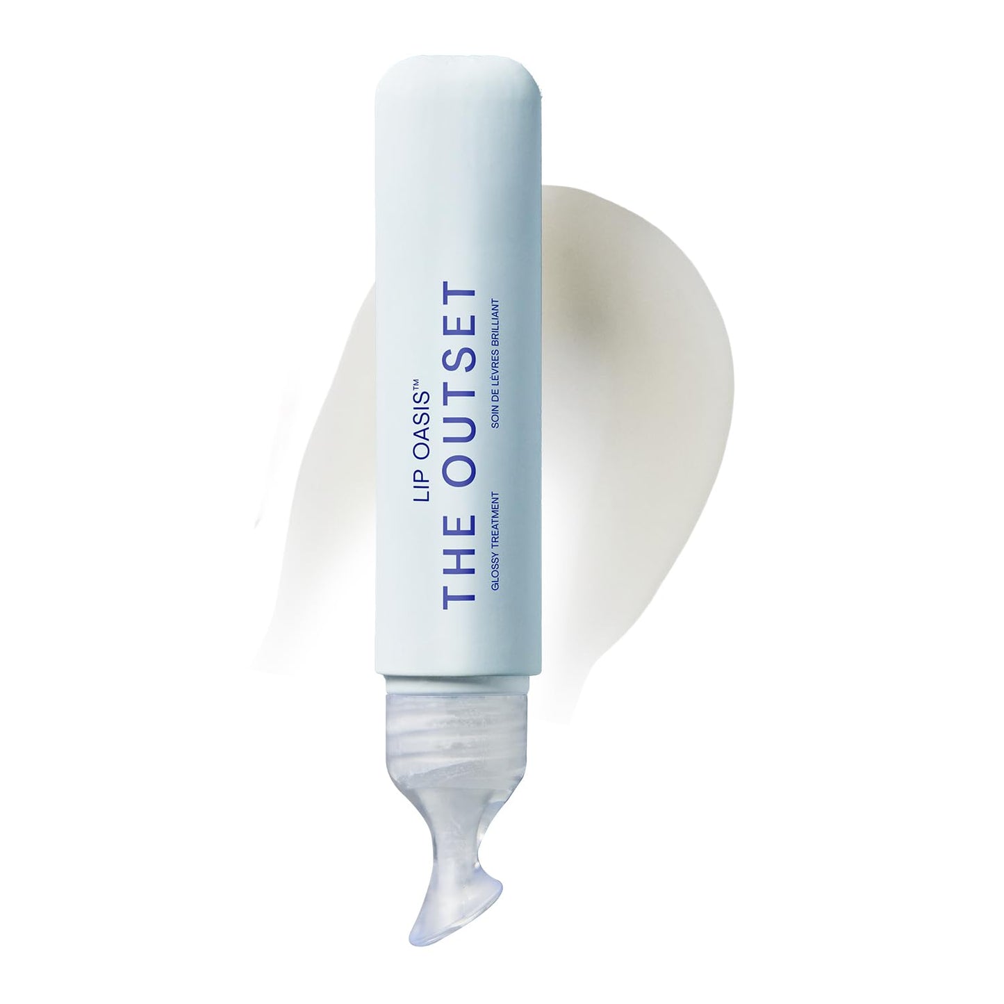 The Outset Lip Oasis Hydrating Lip Balm, Glossy Moisturizing Lip Treatment for Dry, Sensitive Lips, Clean, Vegan & Gluten-Free, Sheer Tint Dune, 0.3 oz