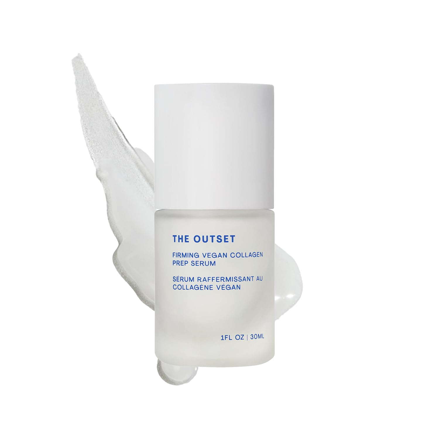 The Outset Firming Vegan Collagen Face Serum, Plumping & Hydrating Facial Serum, Non-Sticky Skin Prep Serum for Fine Lines, Fragrance-Free & Clean for Sensitive, Dry & All Skin Types, 1 fl oz