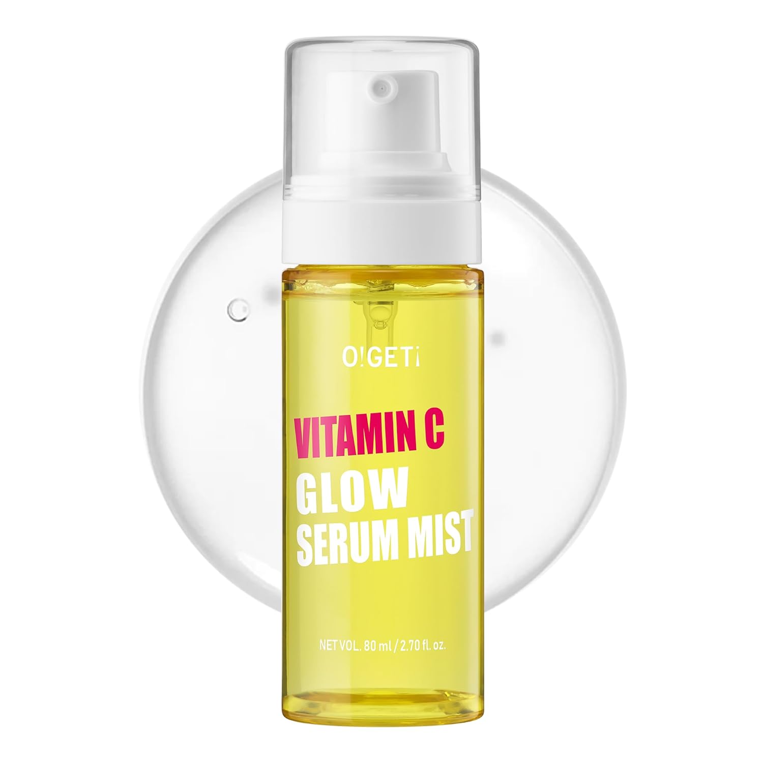 Vitamin C Glow Serum Mist, Hydrating & Brightening Facial Mist with Jeju Green Tangerine, Face Spray for Glow Skin, Niacinamide, Hypoallergenic, 2.7 fl.oz
