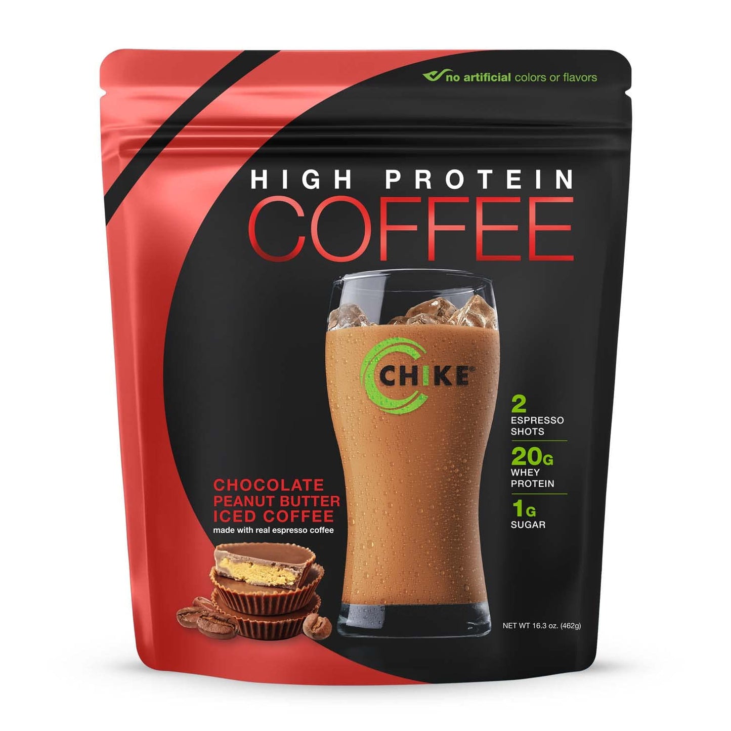 Chike Mocha High Protein Iced Coffee, 20 G Protein, 2 Shots Espresso, 1 G Sugar, Keto Friendly and Gluten Free, 14 Servings (15.3 Ounce)