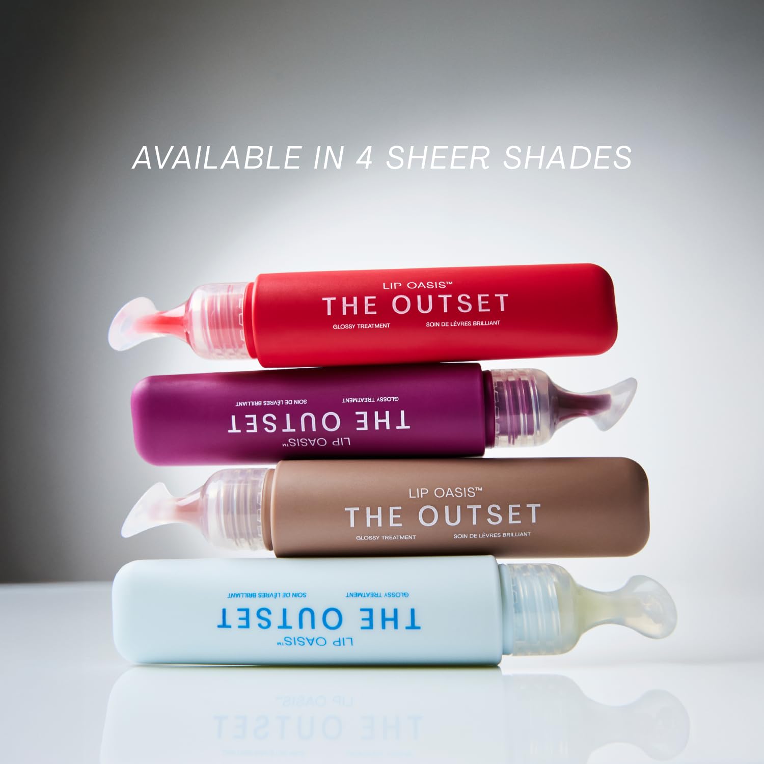 The Outset Lip Oasis Hydrating Lip Balm, Glossy Moisturizing Lip Treatment for Dry, Sensitive Lips, Clean, Vegan & Gluten-Free, Sheer Tint Dune, 0.3 oz
