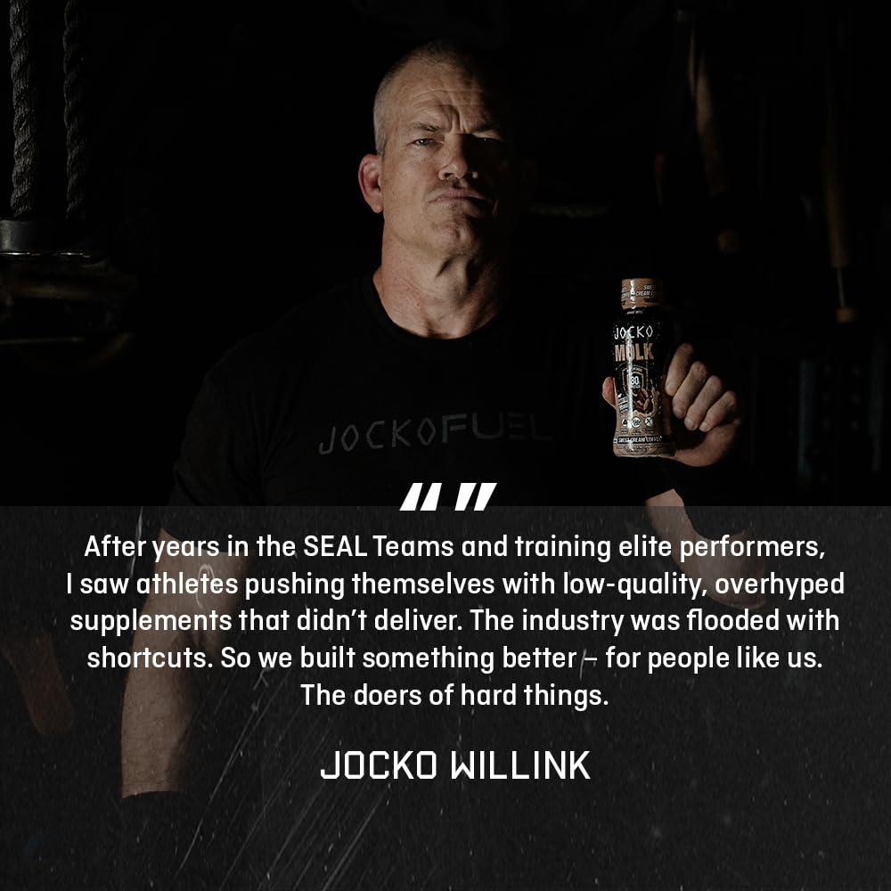 Jocko Fuel High Protein Shakes, Vanilla 12 fl oz | 12 Pack