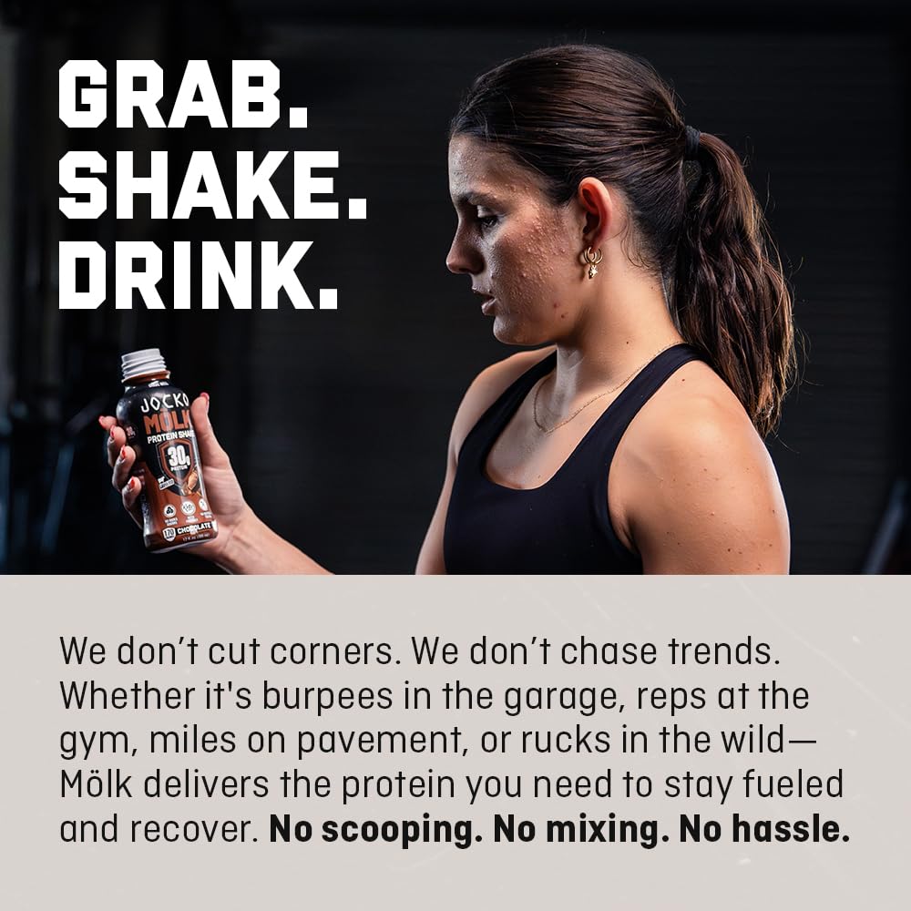 Jocko Fuel High Protein Shakes, Vanilla 12 fl oz | 12 Pack
