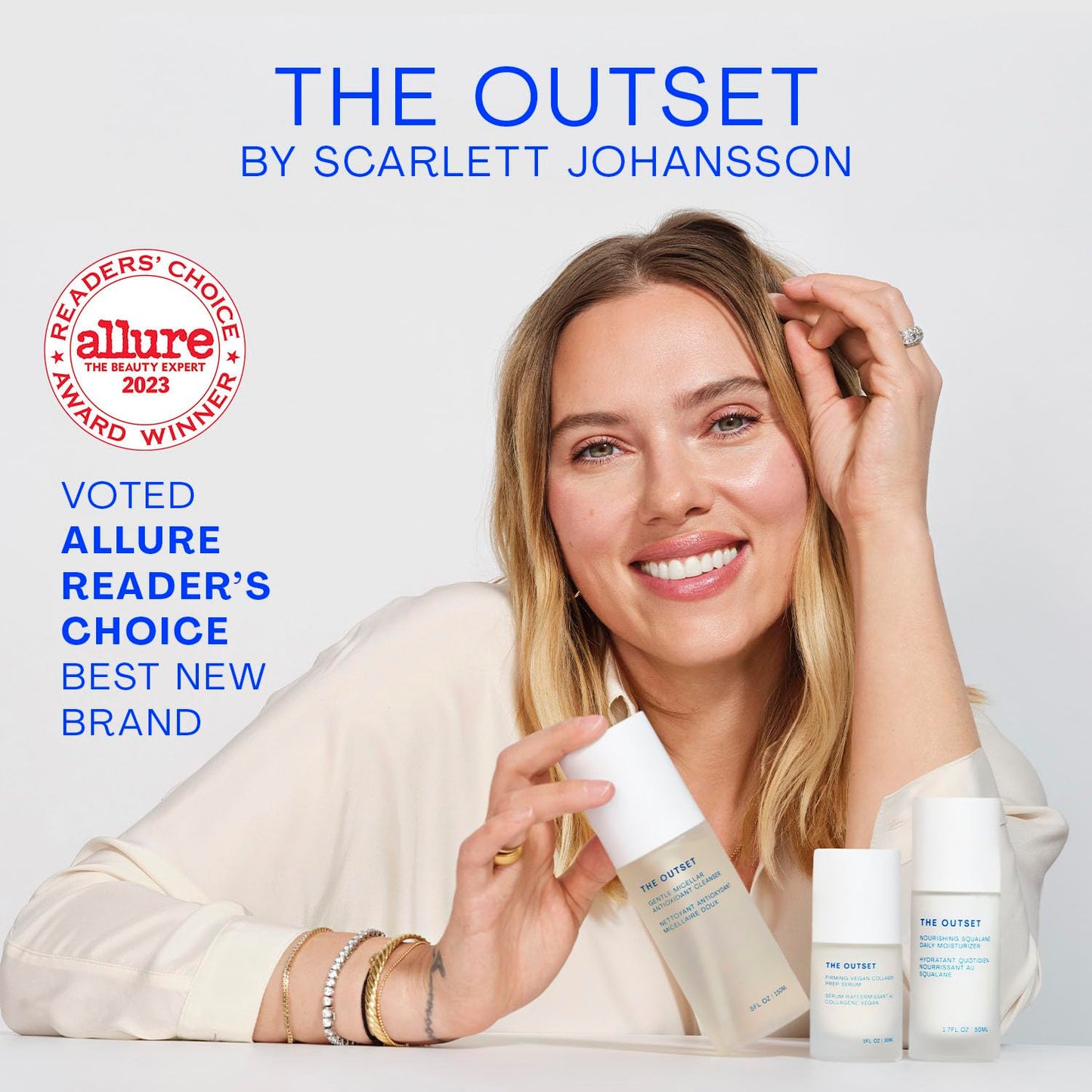 The Outset Vitamin C Eye Cream, Brightening, Hydrating & Wrinkle-Reducing for Fine Lines & Expression Wrinkles, Gentle, Fragrance-Free, Clean, Vegan & Gluten-Free Skincare - 0.5 fl oz