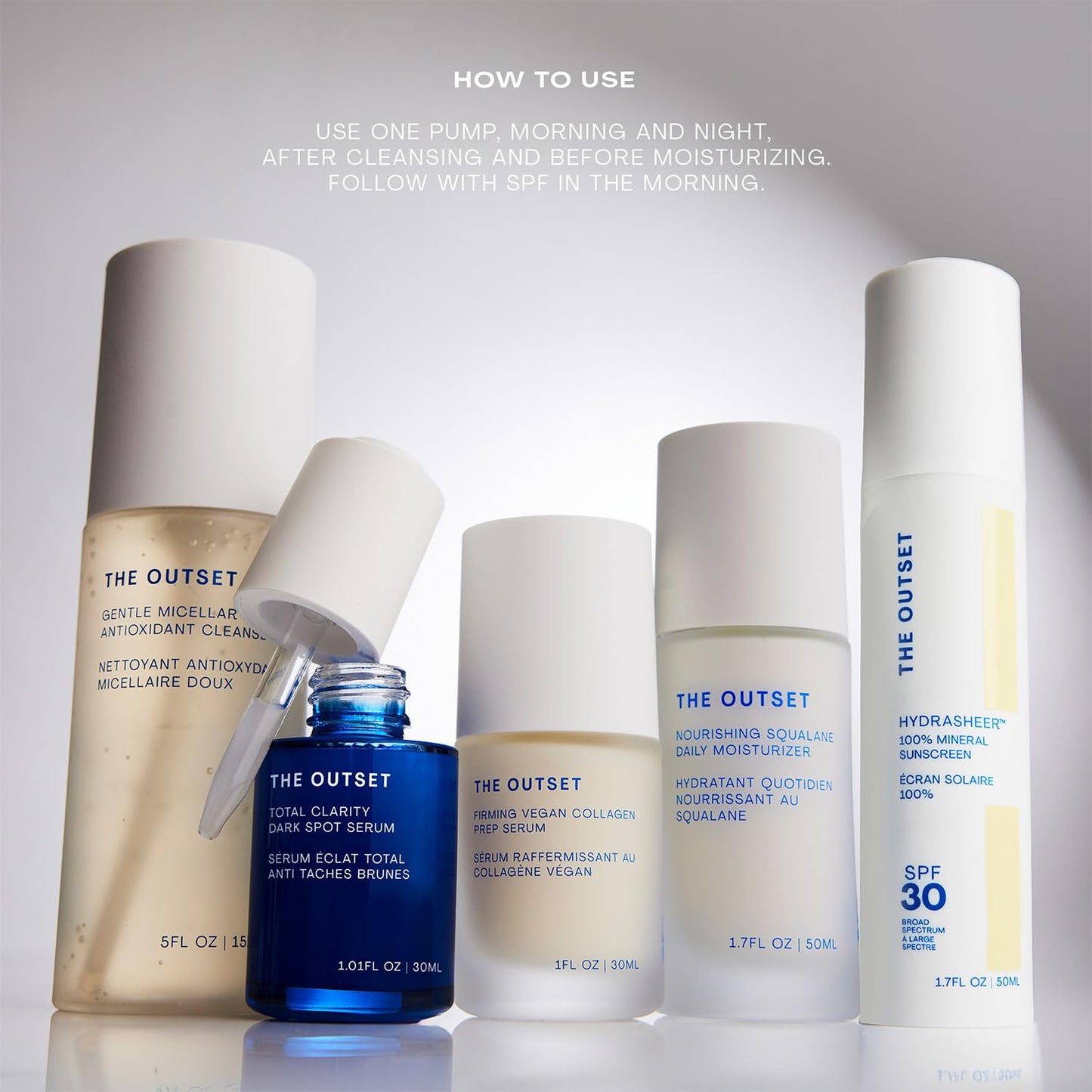 The Outset Total Clarity Dark Spot Serum with Melaneven™, Lightweight Brightening Facial Serum for Uneven Tone, Gentle & Non-Comedogenic for Sensitive Skin – 1 fl oz