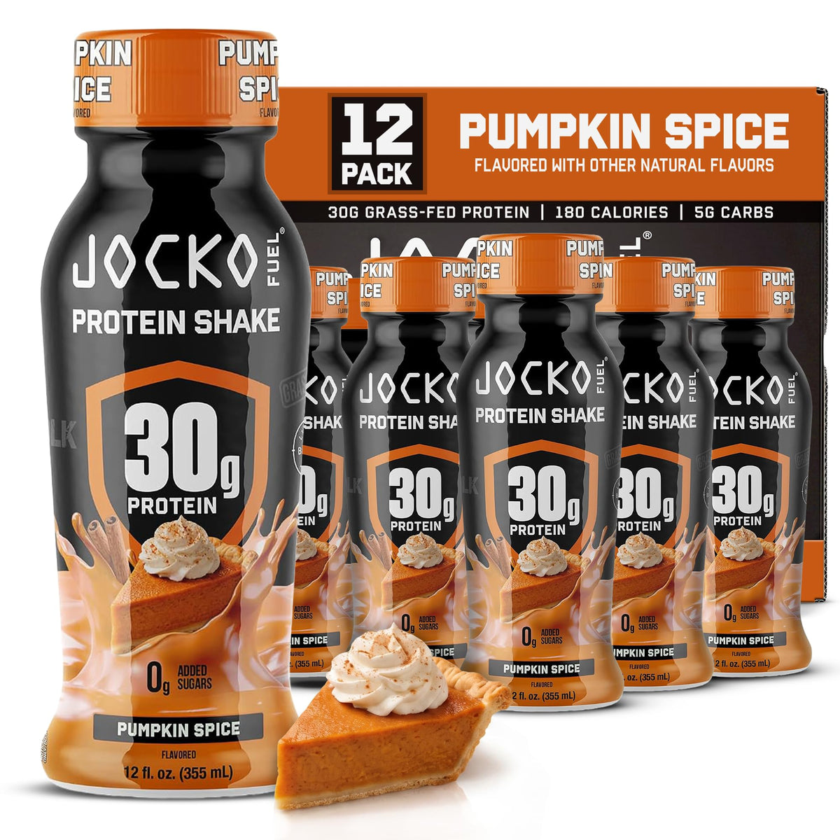 Jocko Fuel High Protein Shakes, Vanilla 12 fl oz | 12 Pack
