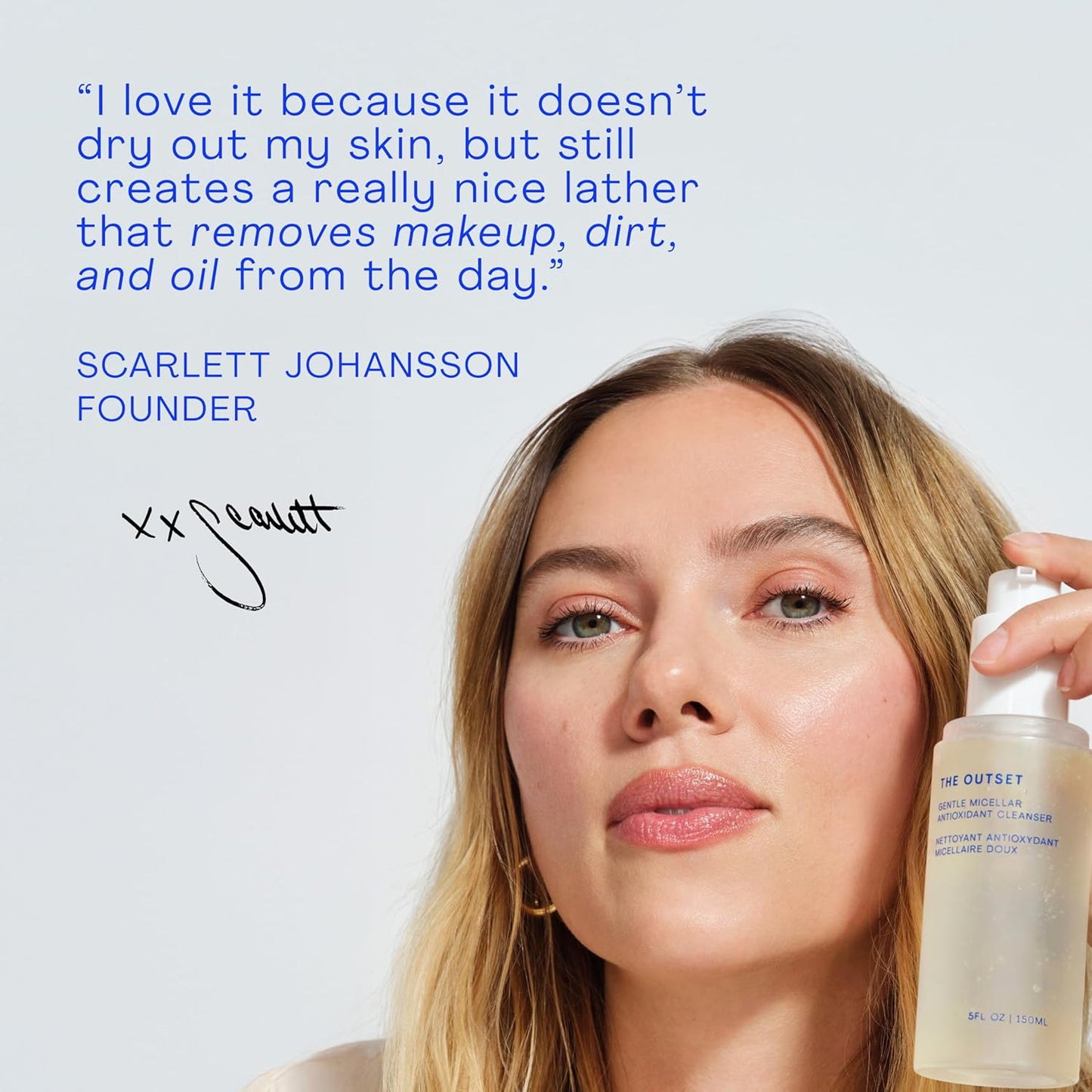 The Outset Micellar Gel Face Cleanser, Gentle Face Wash & Makeup Remover, Hydrating Facial Cleanser for Sensitive Skin, Fragrance-Free, Vegan Clean Skincare for Dry & All Skin Types, 5 fl oz