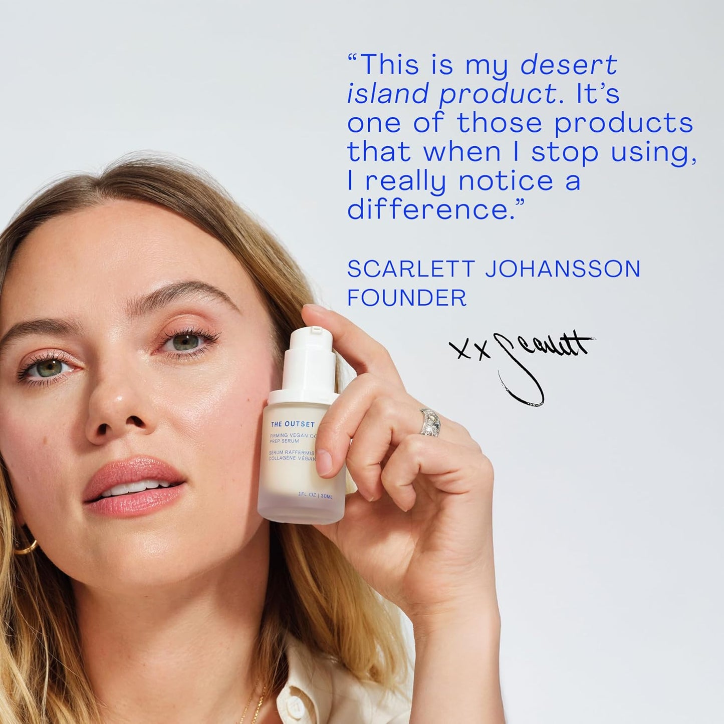The Outset Firming Vegan Collagen Face Serum, Plumping & Hydrating Facial Serum, Non-Sticky Skin Prep Serum for Fine Lines, Fragrance-Free & Clean for Sensitive, Dry & All Skin Types, 1 fl oz