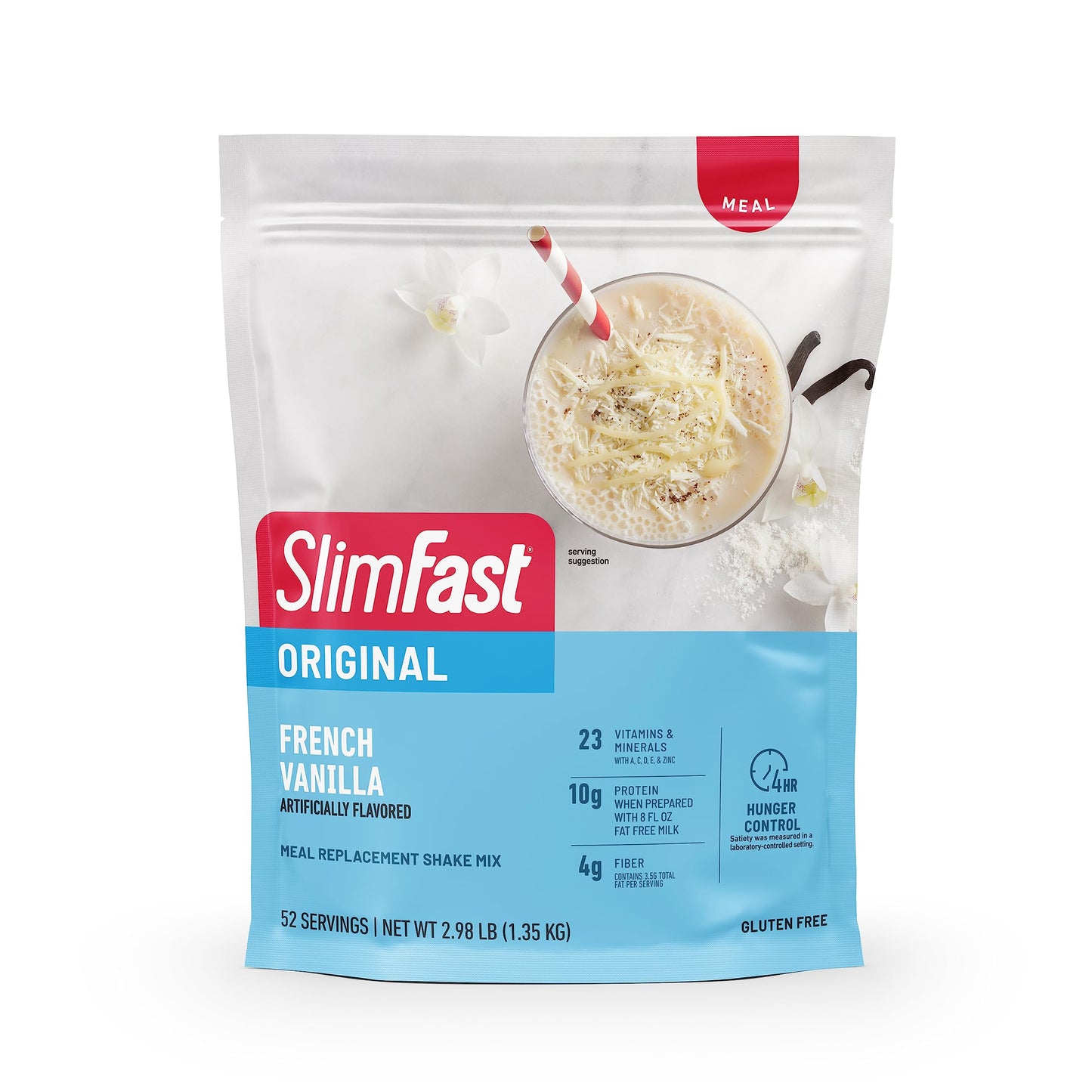 SlimFast Meal Replacement Powder, Original Rich Chocolate Royale, Weight Loss Shake Mix, 10g of Protein, 52 Servings (Packaging May Vary)
